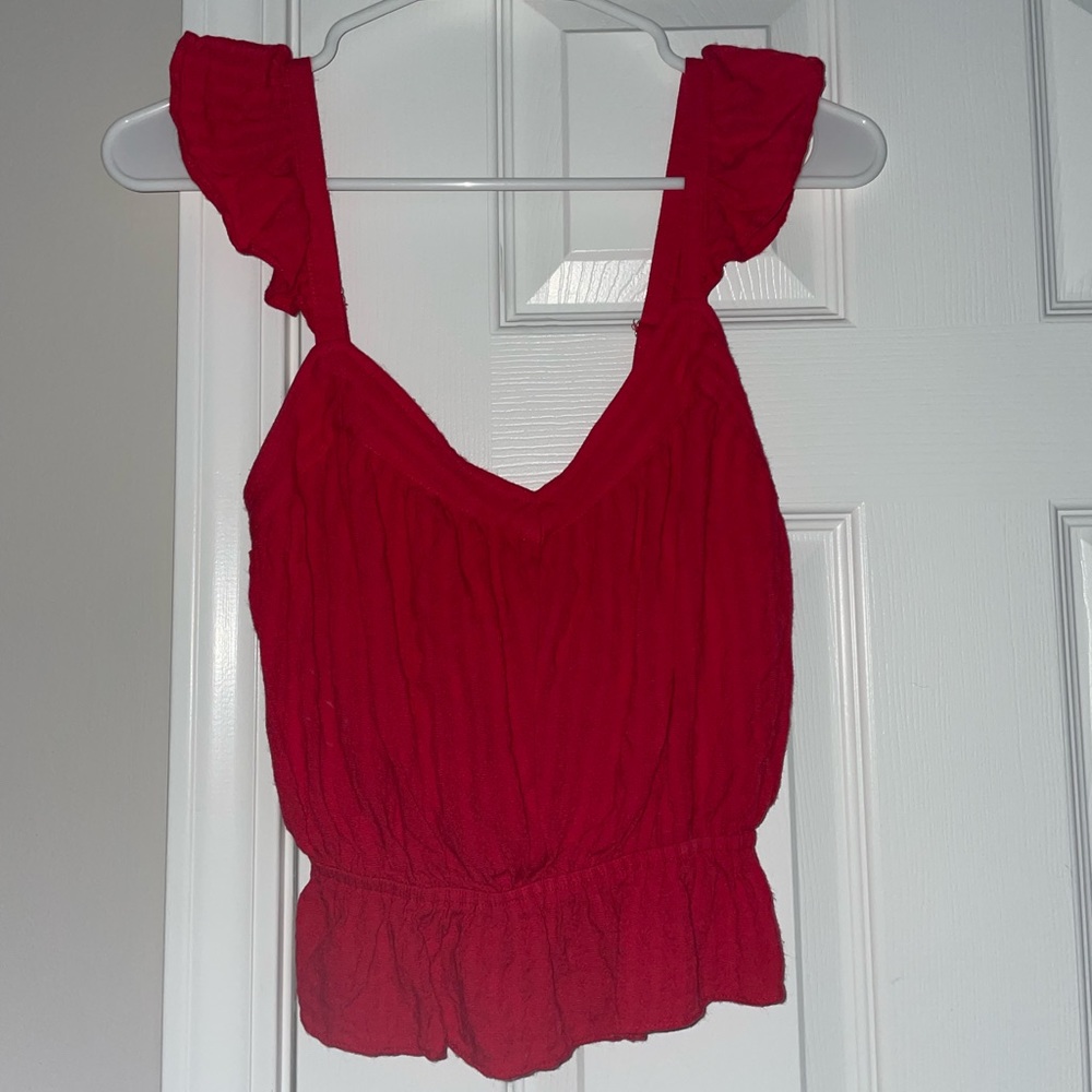 Vestique red tank top size small